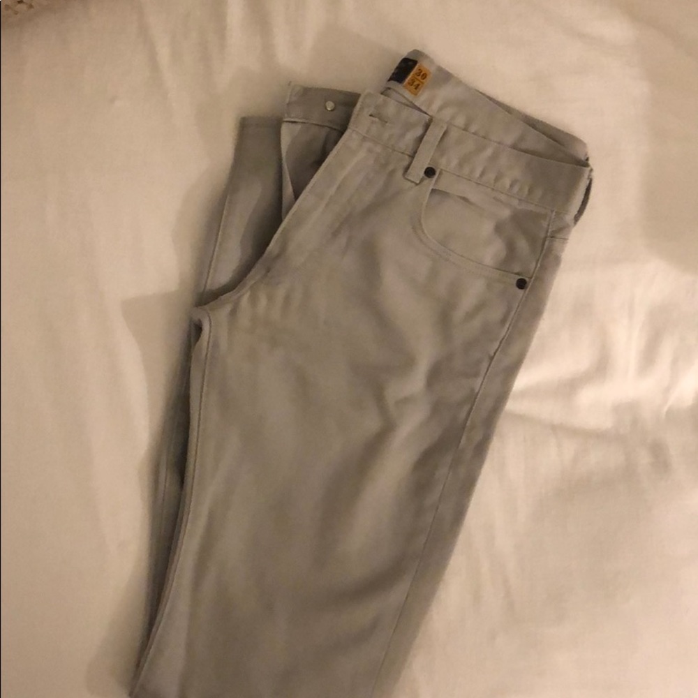 J.Crew 484 Slim Fit Twill Pants in Stone